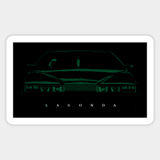 FUTURISTIC BRITISH V8 LUXURY CAR Sticker